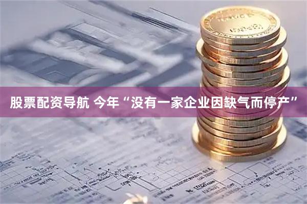 股票配资导航 今年“没有一家企业因缺气而停产”